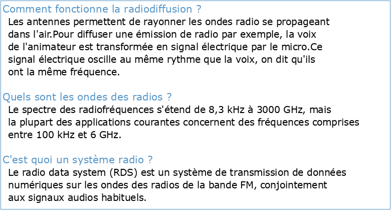 Cours « Radiocommunications »