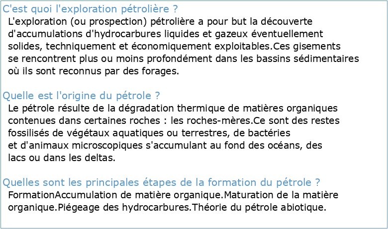 Géologie pétrolière