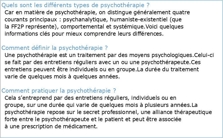Les Fondamentaux De La Psychotherapie Le Guide D