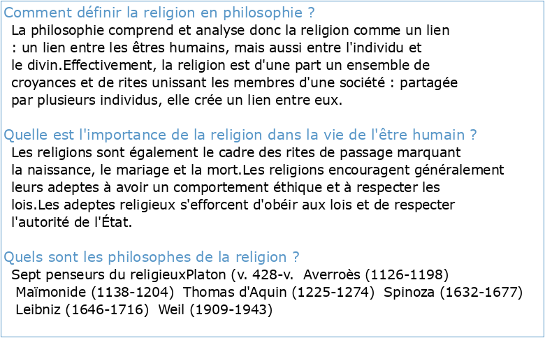 La Philosophie De La Religion A Que Sais Je A Na (2022