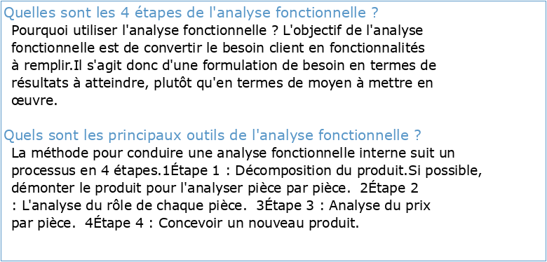 Analyse fonctionnelle exemple pdf