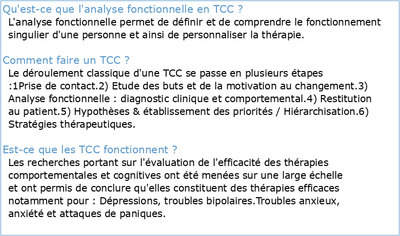 Analyse fonctionnelle TCC pdf