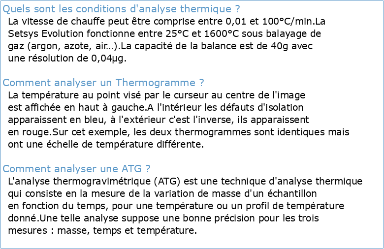 Analyse thermique PDF