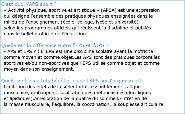 APS Sport