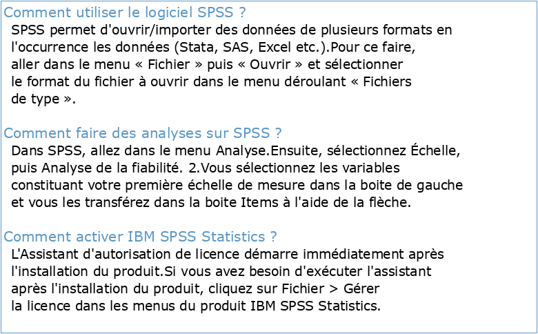 Guide d'utilisation du système central d'IBM SPSS Statistics 28