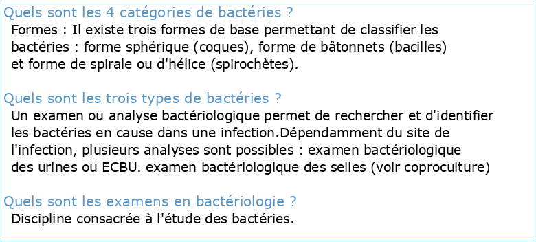 Bactériologie PDF gratuit