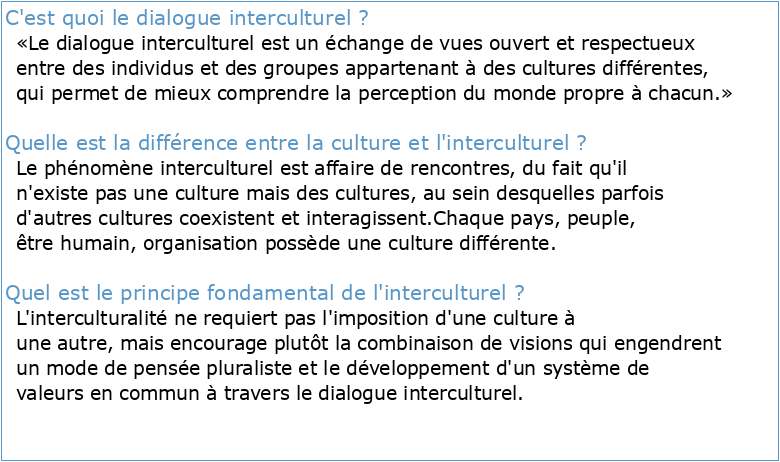 Philosophie de la culture et dialogue interculturel