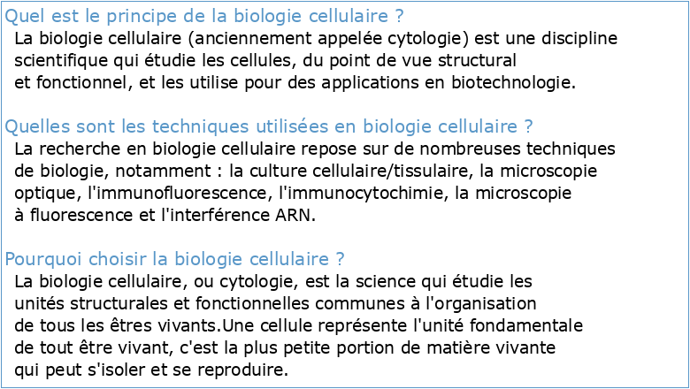 Biologie cellulaire livre gratuit pdf