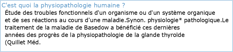 Biologie et physiopathologie humaines 1re ST2S cours