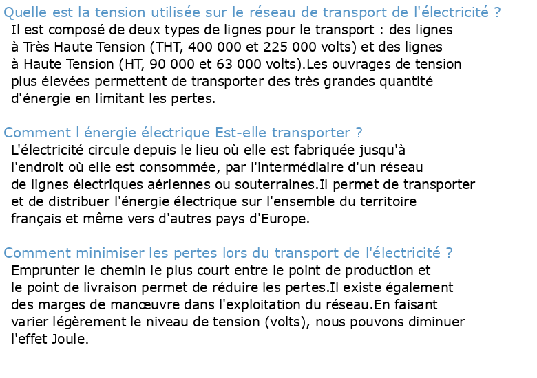 Analyse de la stabilité dynamique d'un réseau électrique de transport
