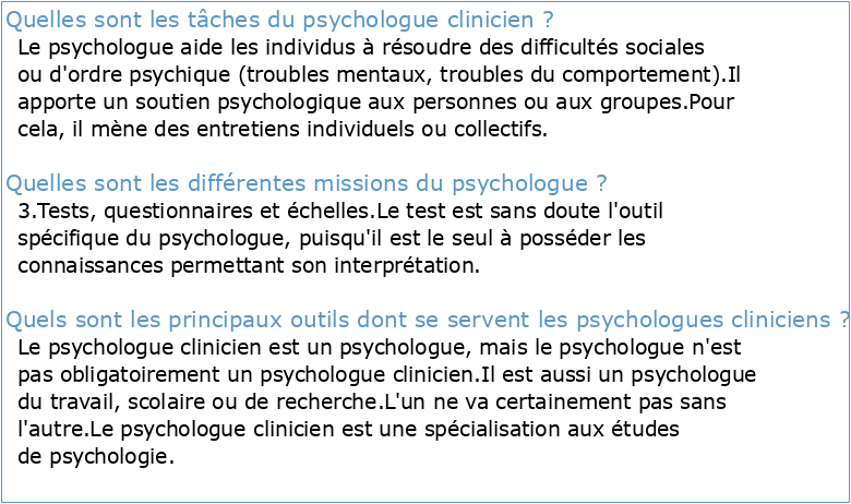 FICHE DE POSTE Psychologue clinicien en Psychiatrie Adultes