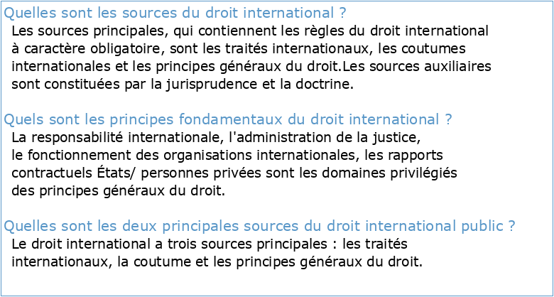 Comprendre le droit international – Ressources pédagogiques