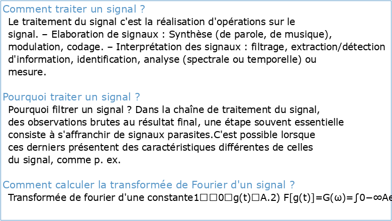 L3: Introduction au traitement du signal