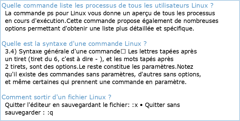 Les commandes fondamentales de Linux