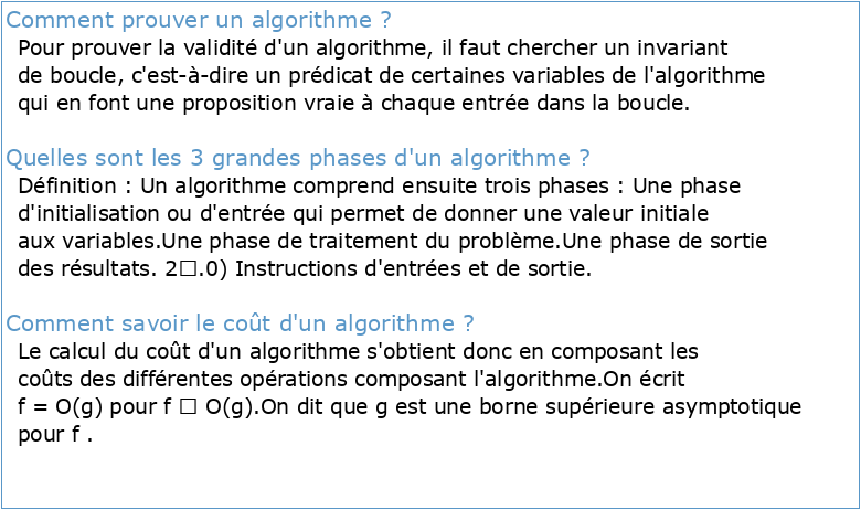 L3 Info Cours 3 : preuve d'algorithmes