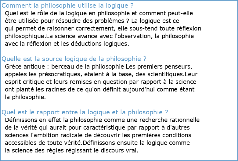 Introduction A La Philosophie De La Logique Synth Full PDF