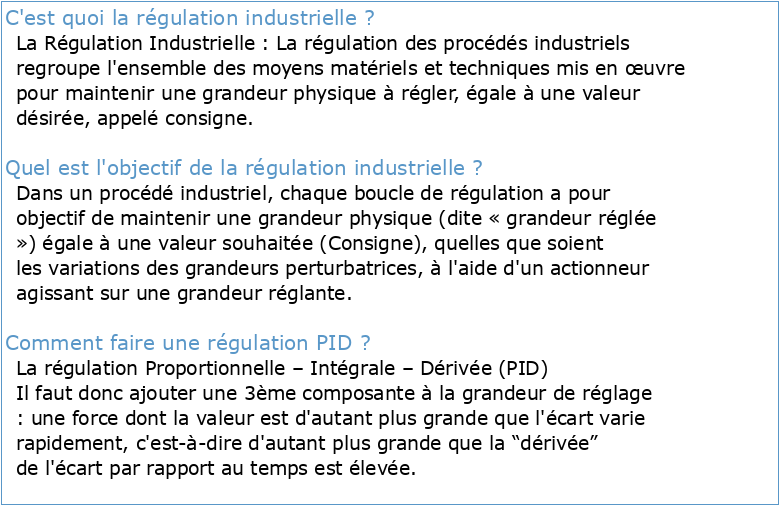 Régulation Industrielle L2 S2pdf