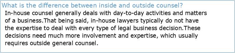 ENGAGING OUTSIDE COUNSEL IN TRANSACTIONAL LAW CLINICS