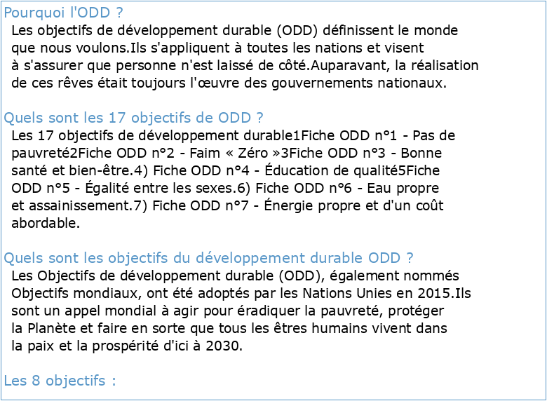 ODD Comprendre les objectifs de développement durablepdf