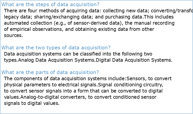 Chapter 1-2: Data Acquisition