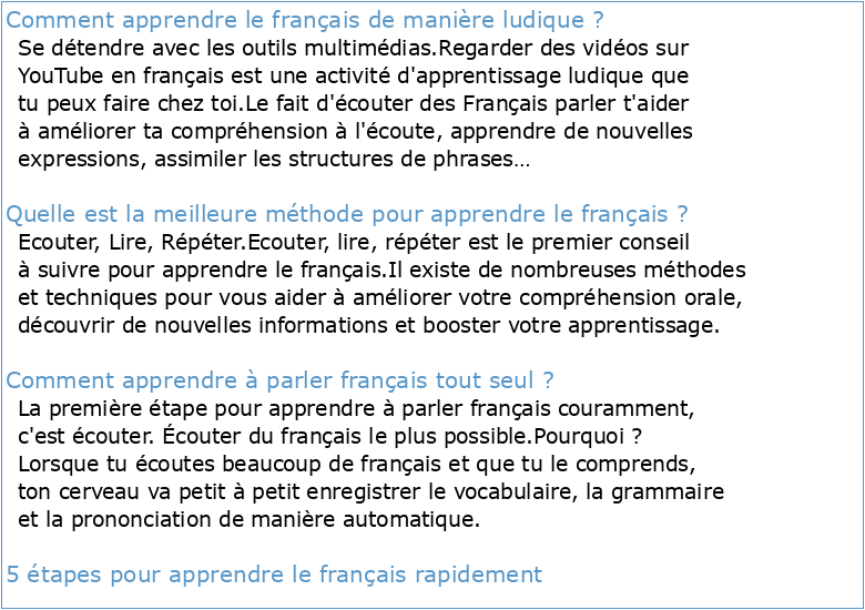 guide “apprendre le français en jouant”