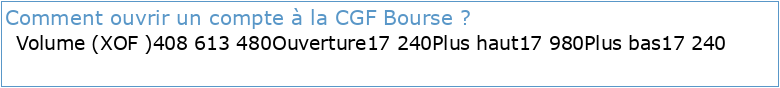 CGF Bourse