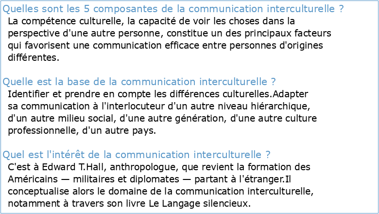 Communication interculturelle