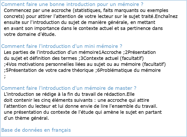 Exemple introduction mémoire PDF