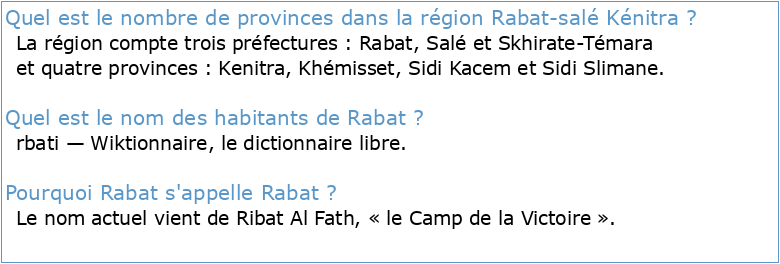 Région de Rabat-Salé-Kénitra