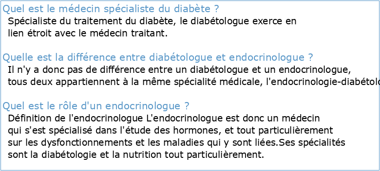 Médecine Clinique Endocrinologie & Diabète