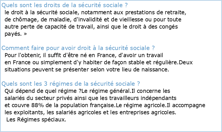 Fiche n° 21 : Droit à la Sécurité sociale intégrale