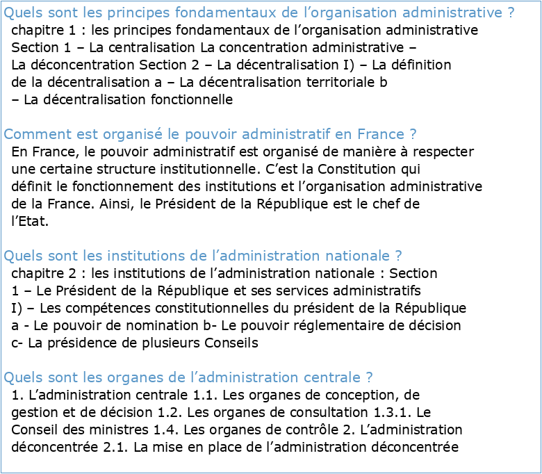 L'ORGANISATION ADMINISTRATIVE AU MAROC Document n°1