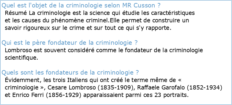 Maurice Cusson CRIMINOLOGIE ACTUELLE (1998)