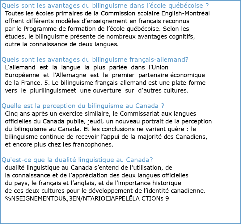 Université de Montréal Le point sur l'avantage cognitif du bilinguisme