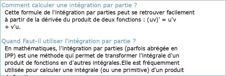 L3 Maths : Cours d'Intégration (partie I)