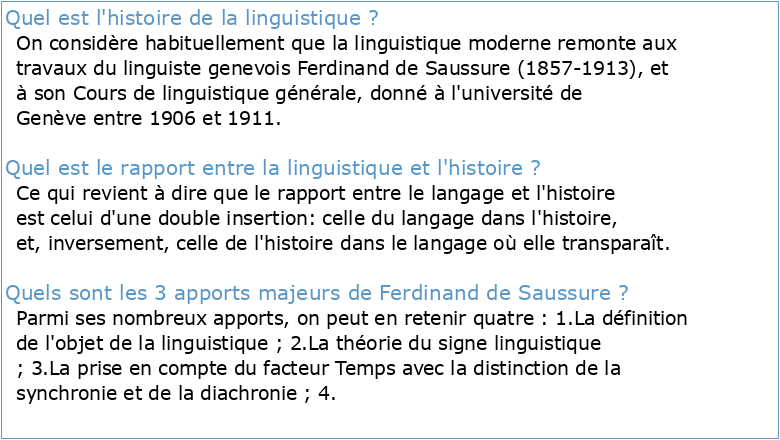 La fonction critique de l'histoire de la linguistique