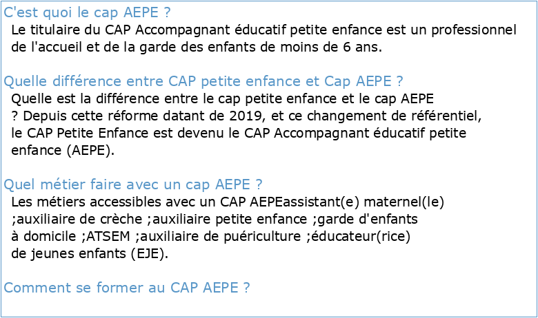 CAP AEPE