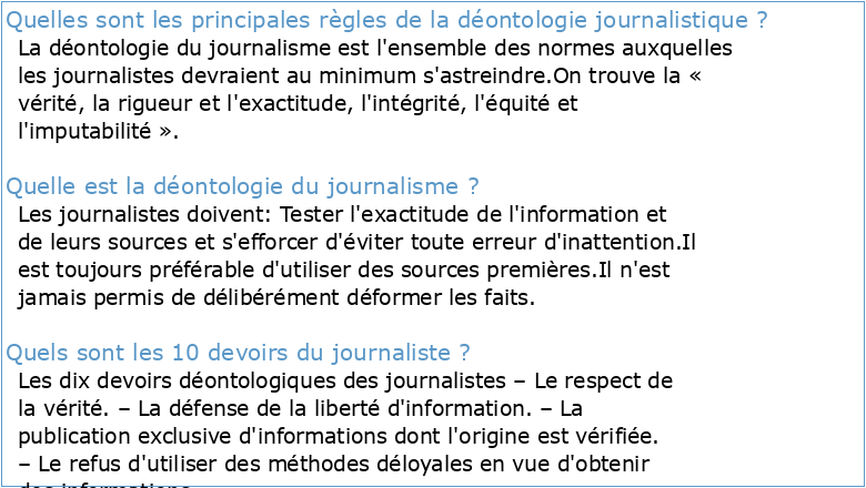 Guide de déontologie journalistique du Conseil de presse du Québec