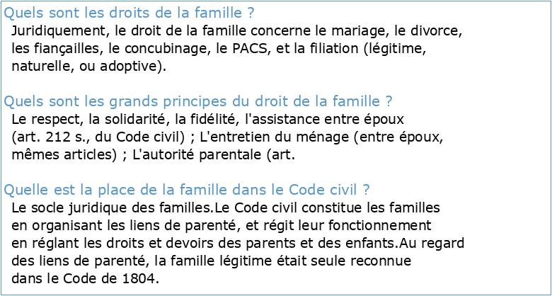Droit civil : Droit de la famille L1 droit