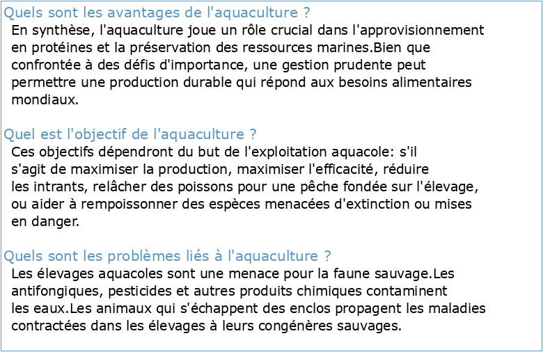 Le potentiel considérable de l'aquaculture en Afrique