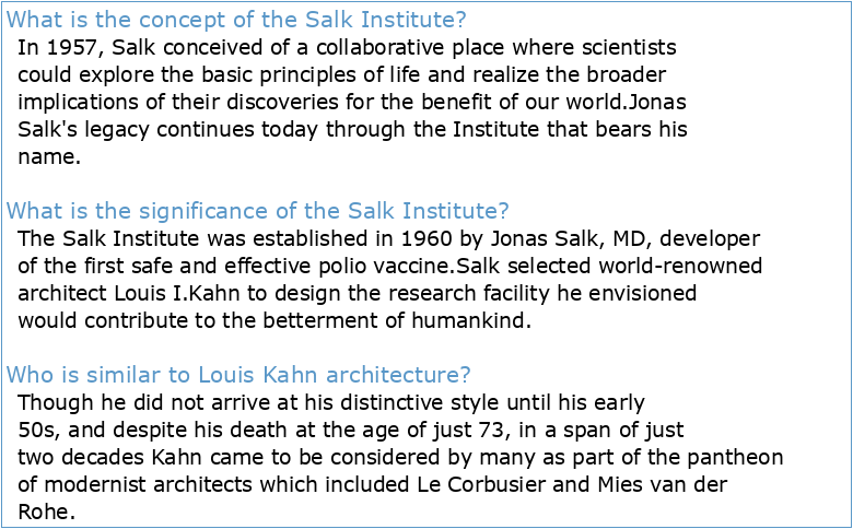 Kahn's Salk Institute: Measuring the Immeasurable