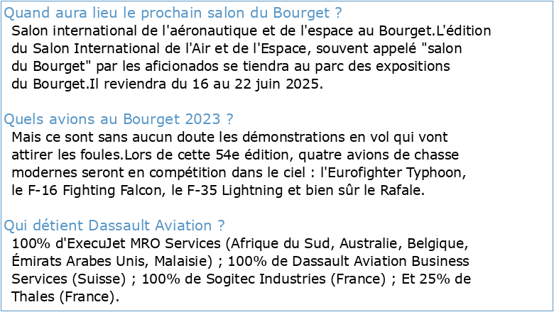 Dassault Aviation au Salon du Bourget 2023