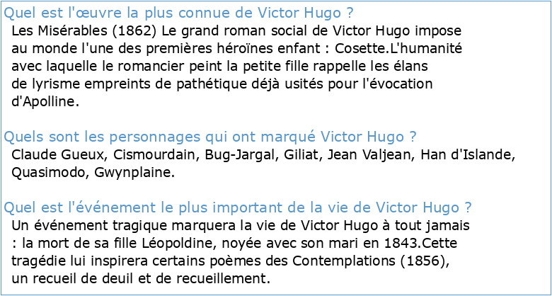 La légende de Victor Hugo Paul Lafargue