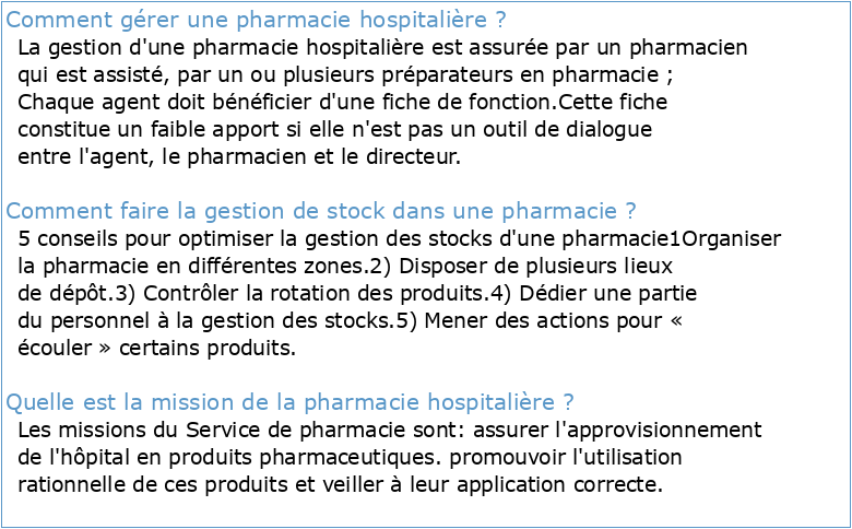 Chapitre 3 : Services cliniques et soins pharmaceutiques