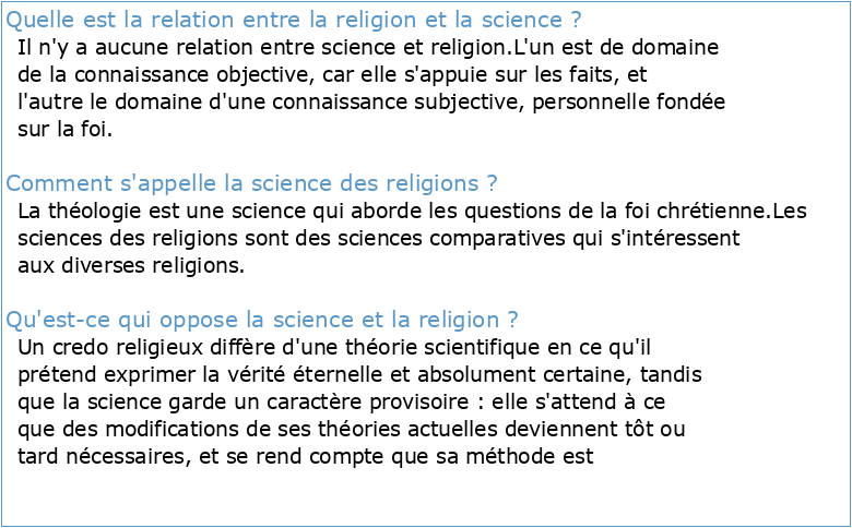 Apologétique et science des religions