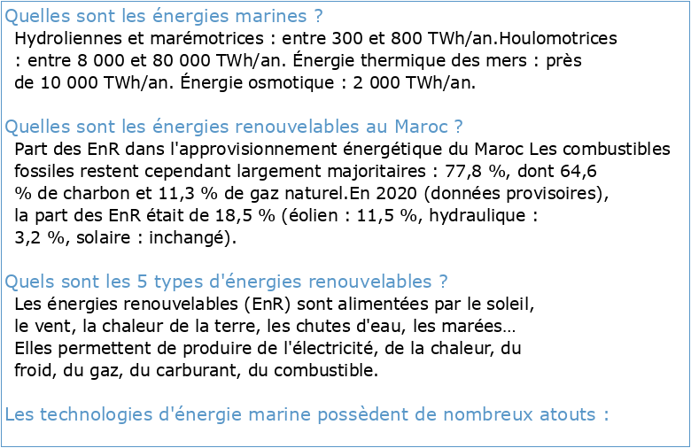 Énergies Renouvelables & Matériaux (MERM)