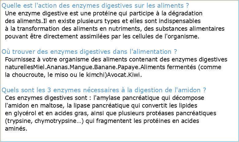 Adaptation des enzymes digestives à l'alimentation chez la crevette