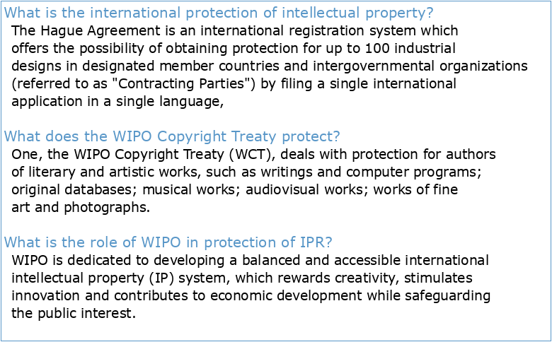 WIPO/CR/KRT/05/1 : Overview of the International Protection of