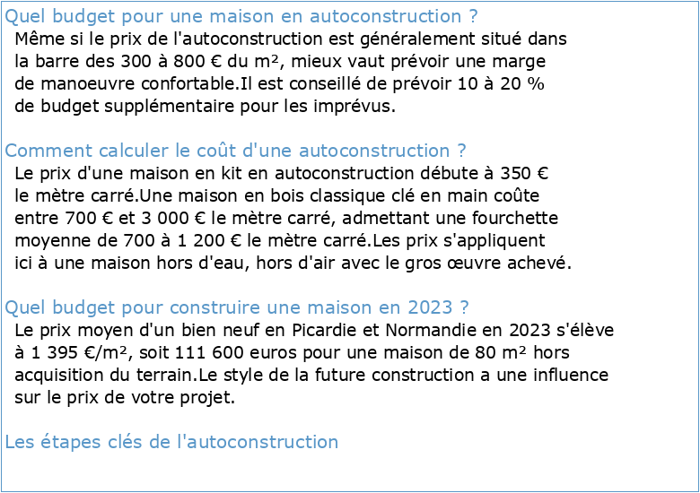 Guide autoconstruction – Québec