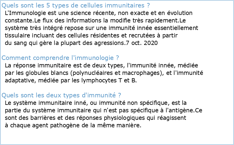 Cours Immunologie Niveau L2 Cours Complet Copy
